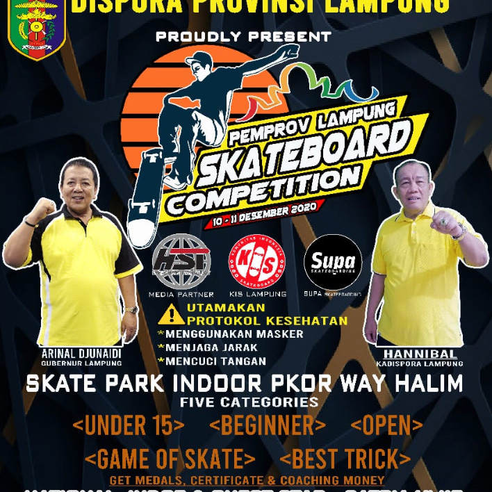 Pemprov Lampung Skateboard Banner